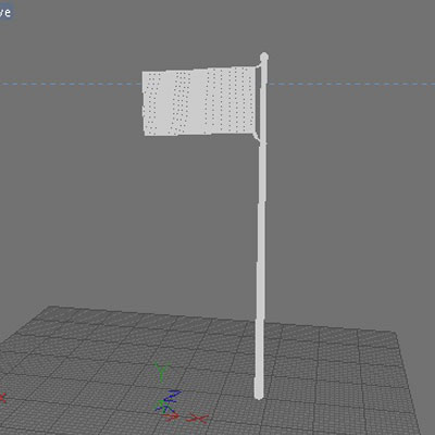 American Flag 3D model_12