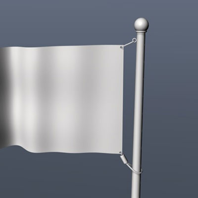 American Flag 3D model_7