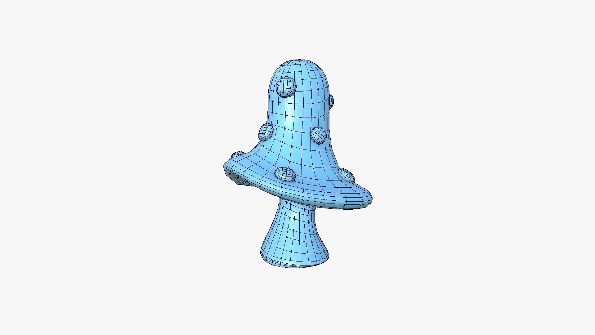 Fantasy Mushroom B11 Realistic - Scene Backdrop Design Low-poly 3D model_14