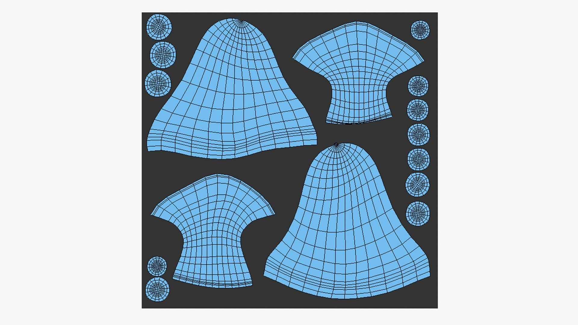 Fantasy Mushroom B11 Realistic - Scene Backdrop Design Low-poly 3D model_13