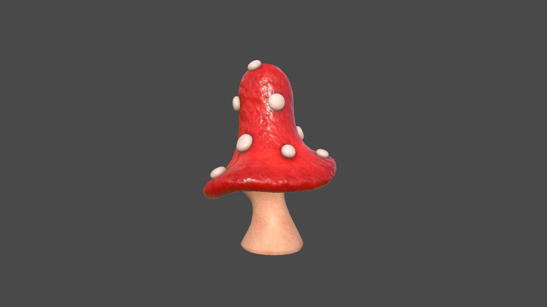 Fantasy Mushroom B11 Realistic - Scene Backdrop Design Low-poly 3D model_4
