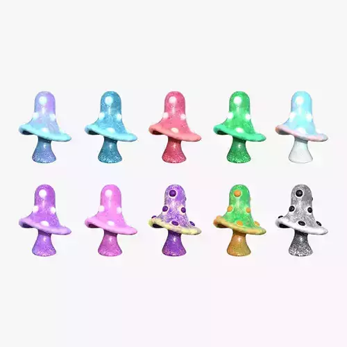 10 Fantasy Mushroom B Collection - Scene Backdrop Design 