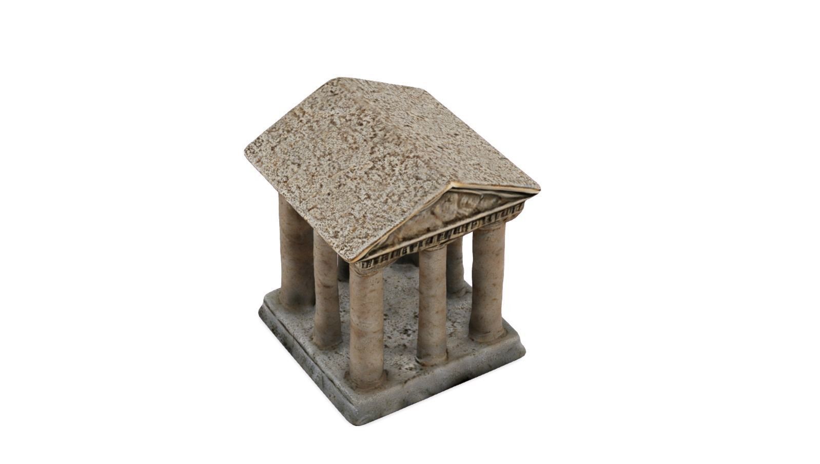 Ancient Pillars of Wisdom Classical Greek Temple Model 3D model_3