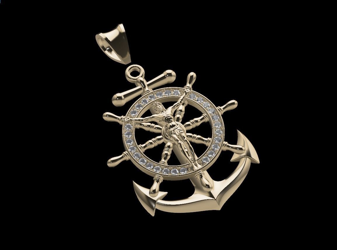 Anchor Jesus Diamond-D2 3D print model_7