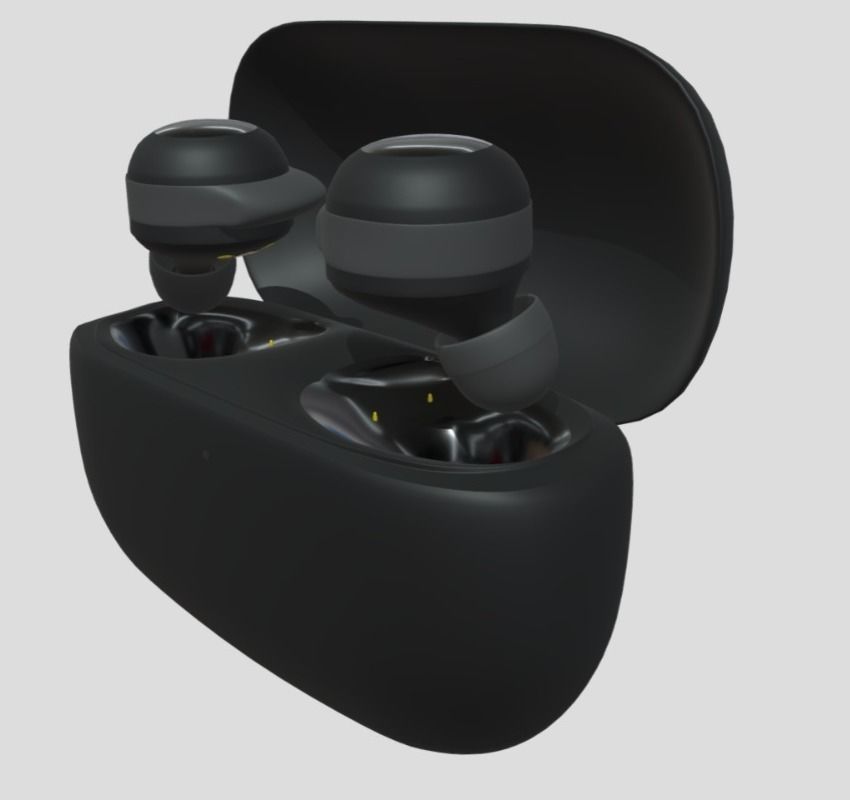 Buds lite 3 Black 3D model_2