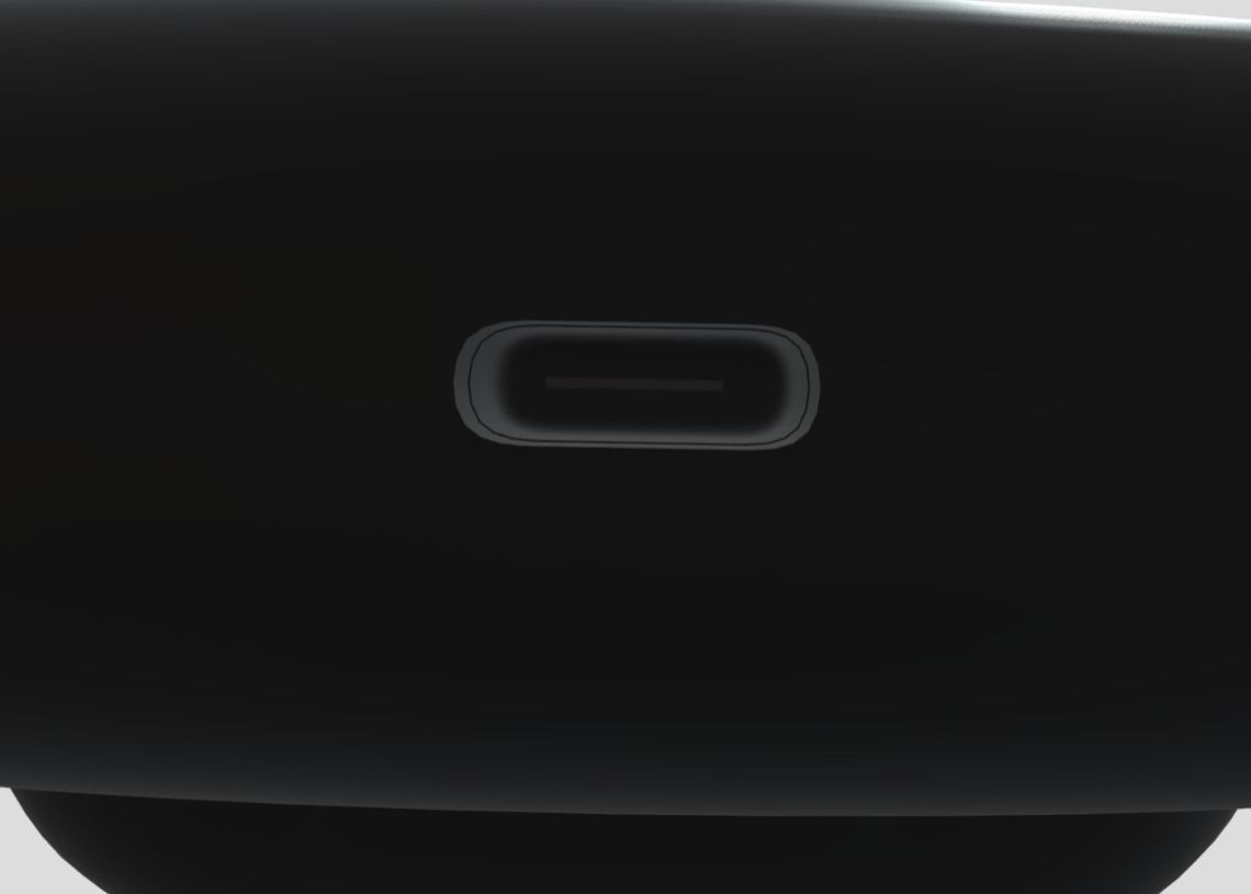 Buds lite 3 Black 3D model_4