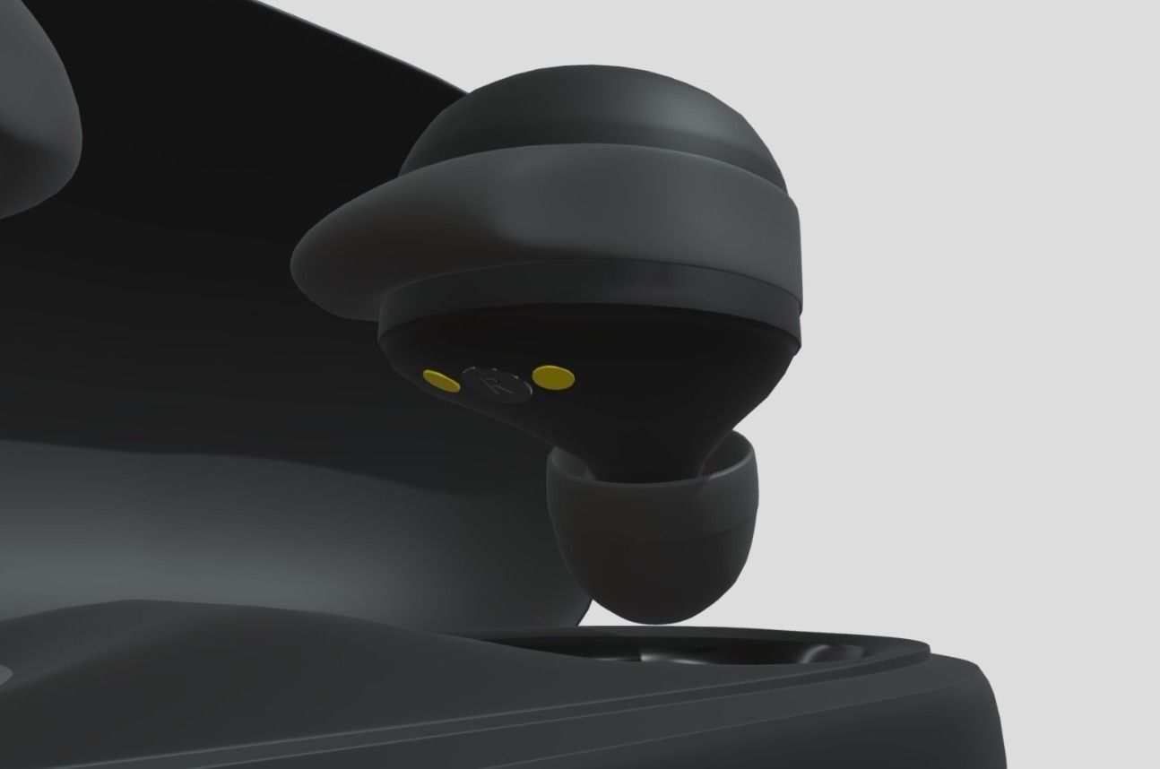 Buds lite 3 Black 3D model_5