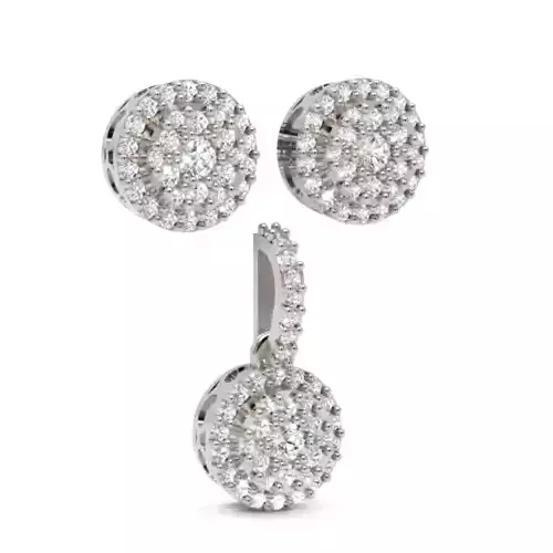 Diamond Earrings 25 STL Jewelry Model for 3D Printing Projects 3D print model