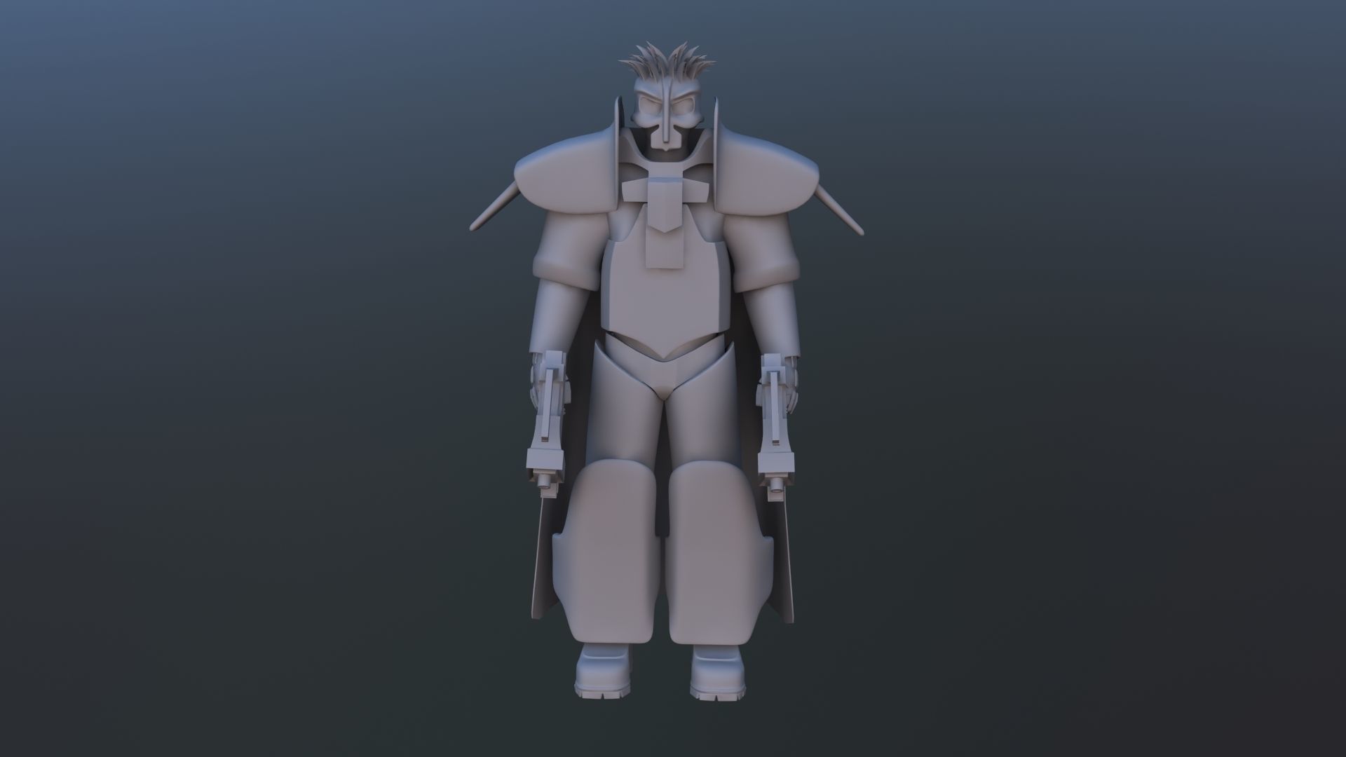 Futuristic Soldier 3D model_13