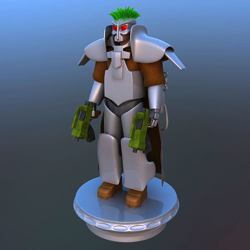 Futuristic Soldier 3D model
