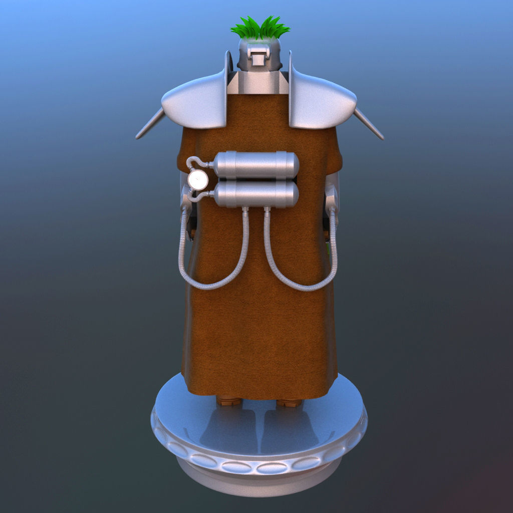 Futuristic Soldier 3D model_5