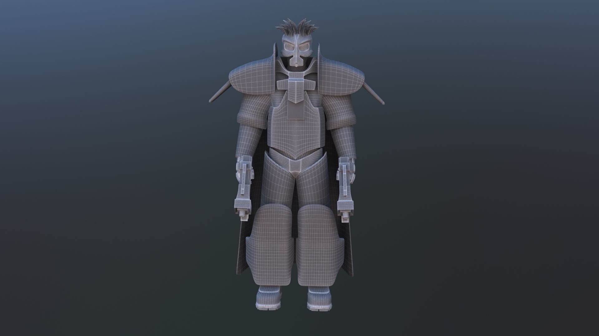 Futuristic Soldier 3D model_27