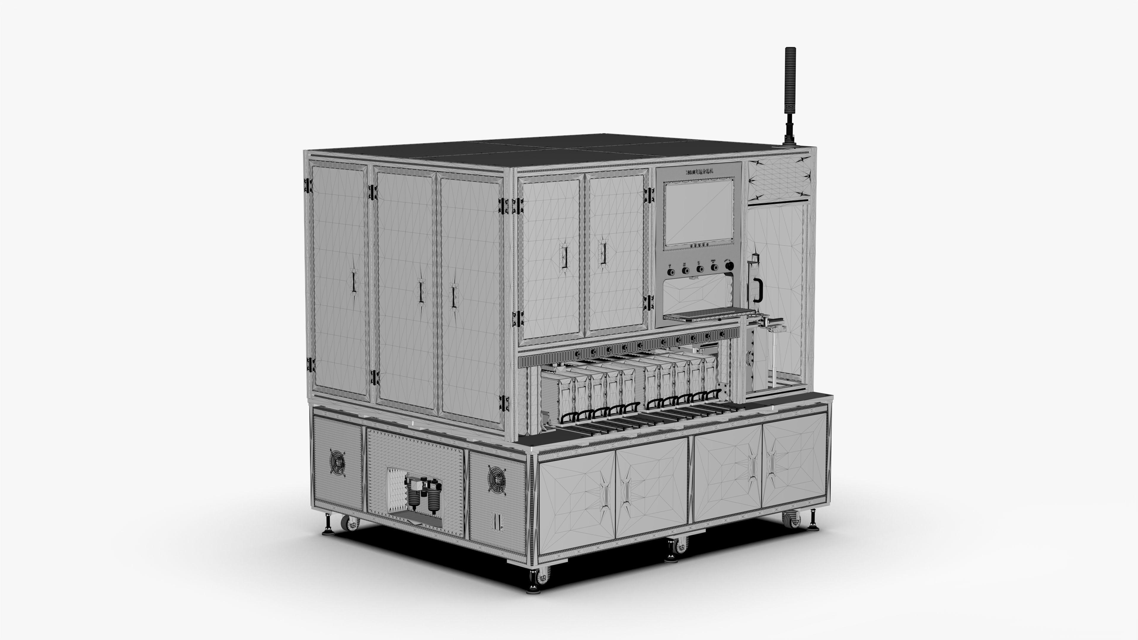18650 Battery High Speed Sorting Machine 3D model_29