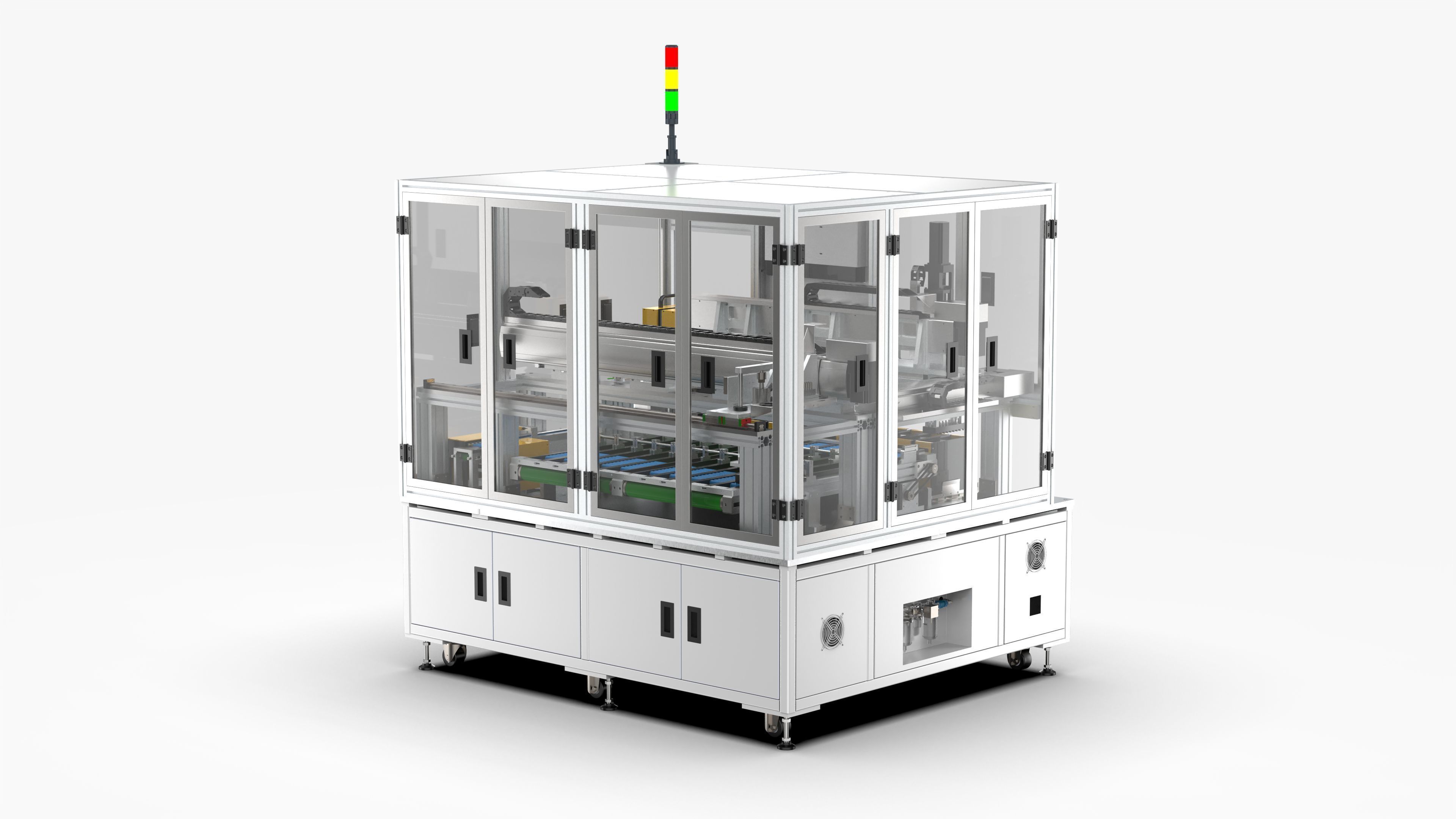 18650 Battery High Speed Sorting Machine 3D model_2