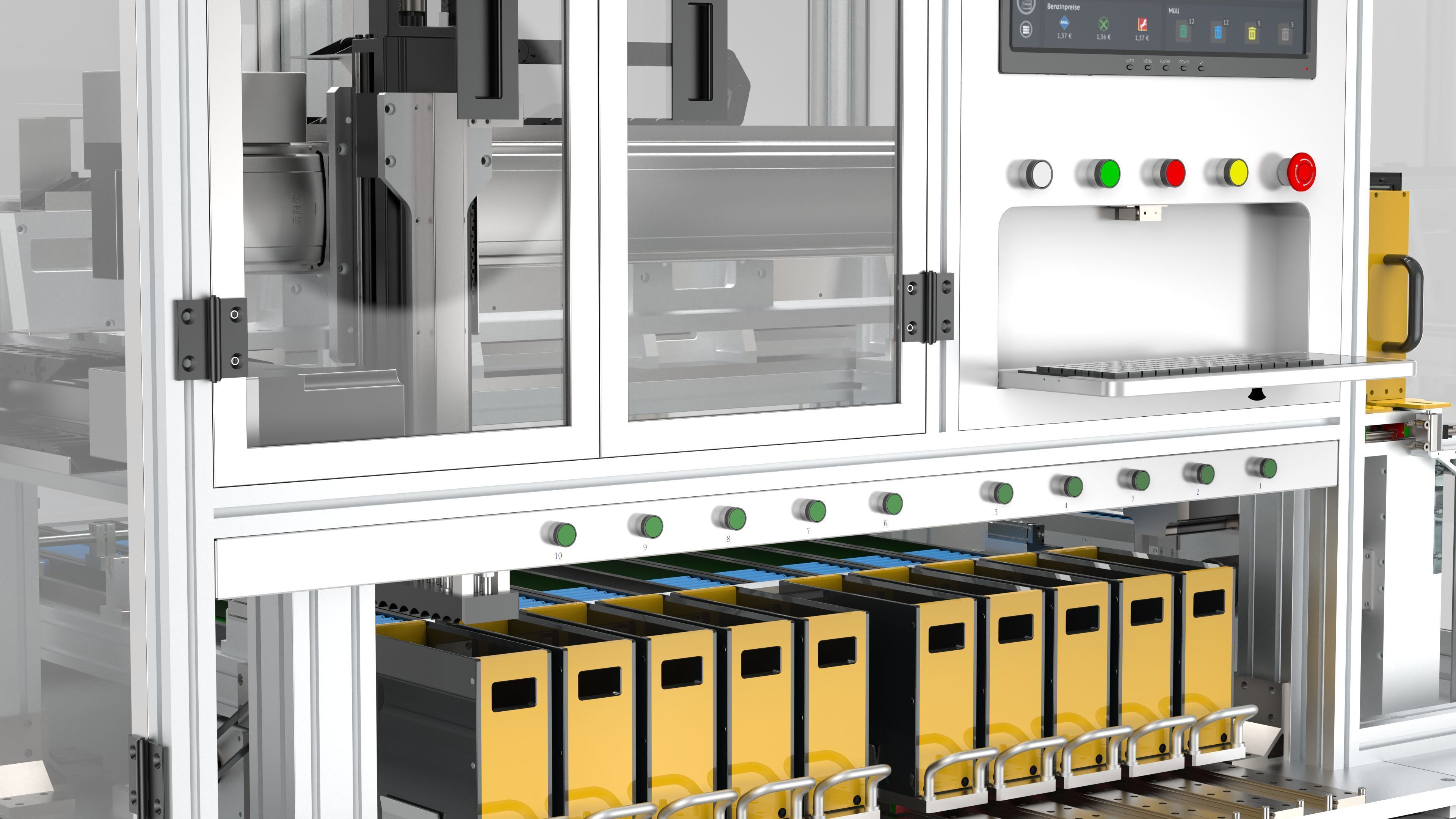 18650 Battery High Speed Sorting Machine 3D model_9