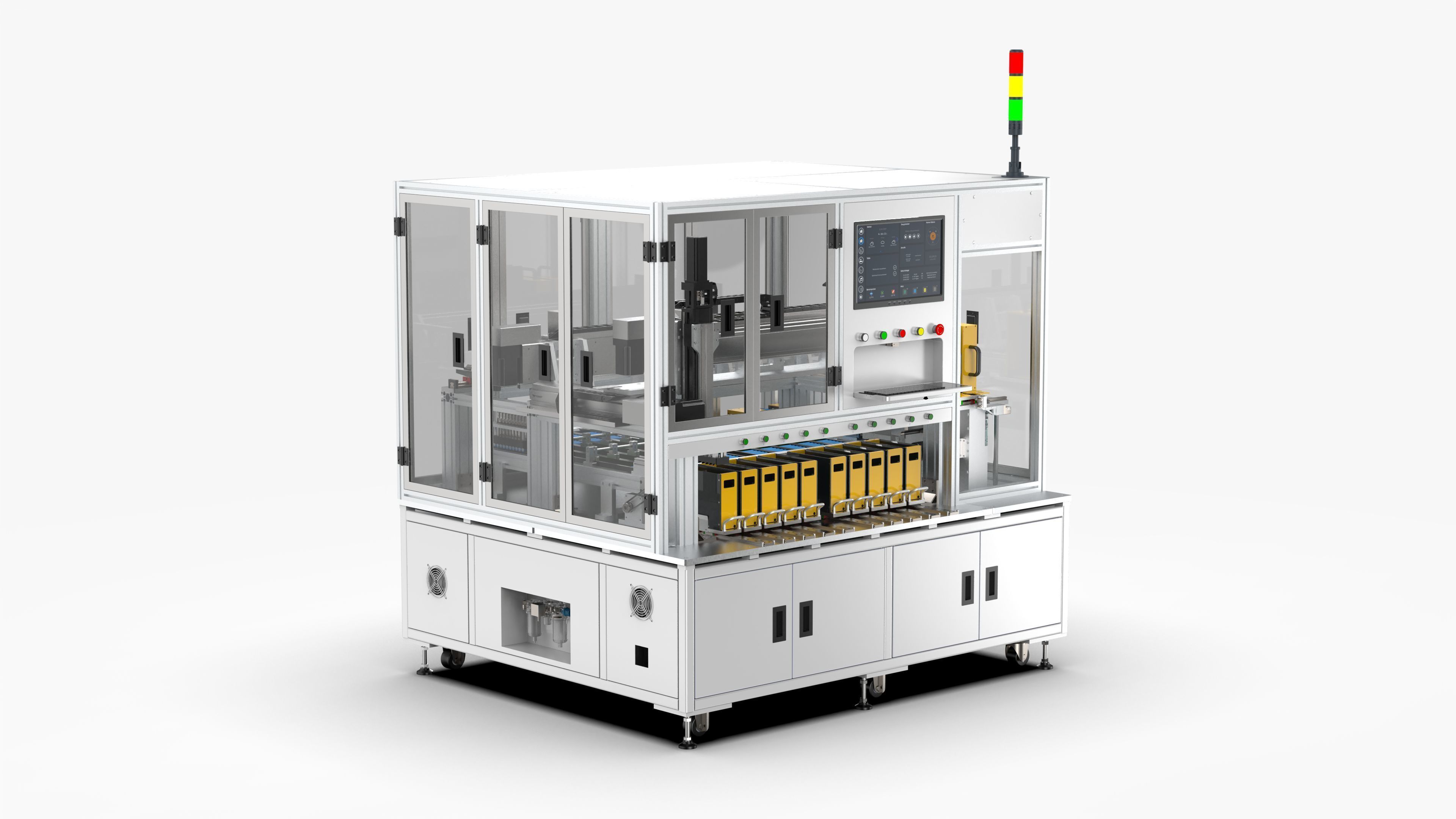 18650 Battery High Speed Sorting Machine 3D model_1