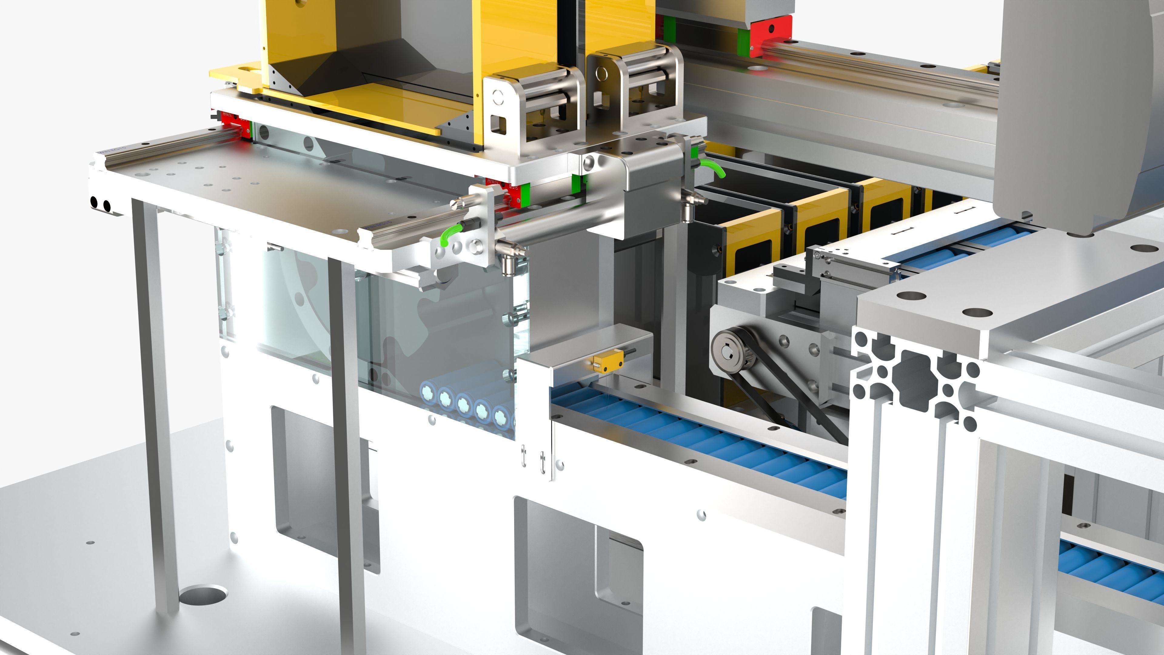 18650 Battery High Speed Sorting Machine 3D model_21