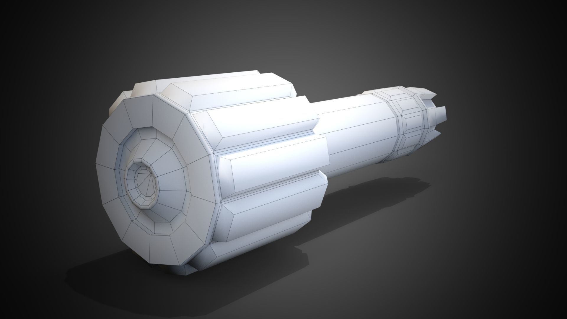 Sci-fi post-apocalyptic grenade Low-poly 3D model_18