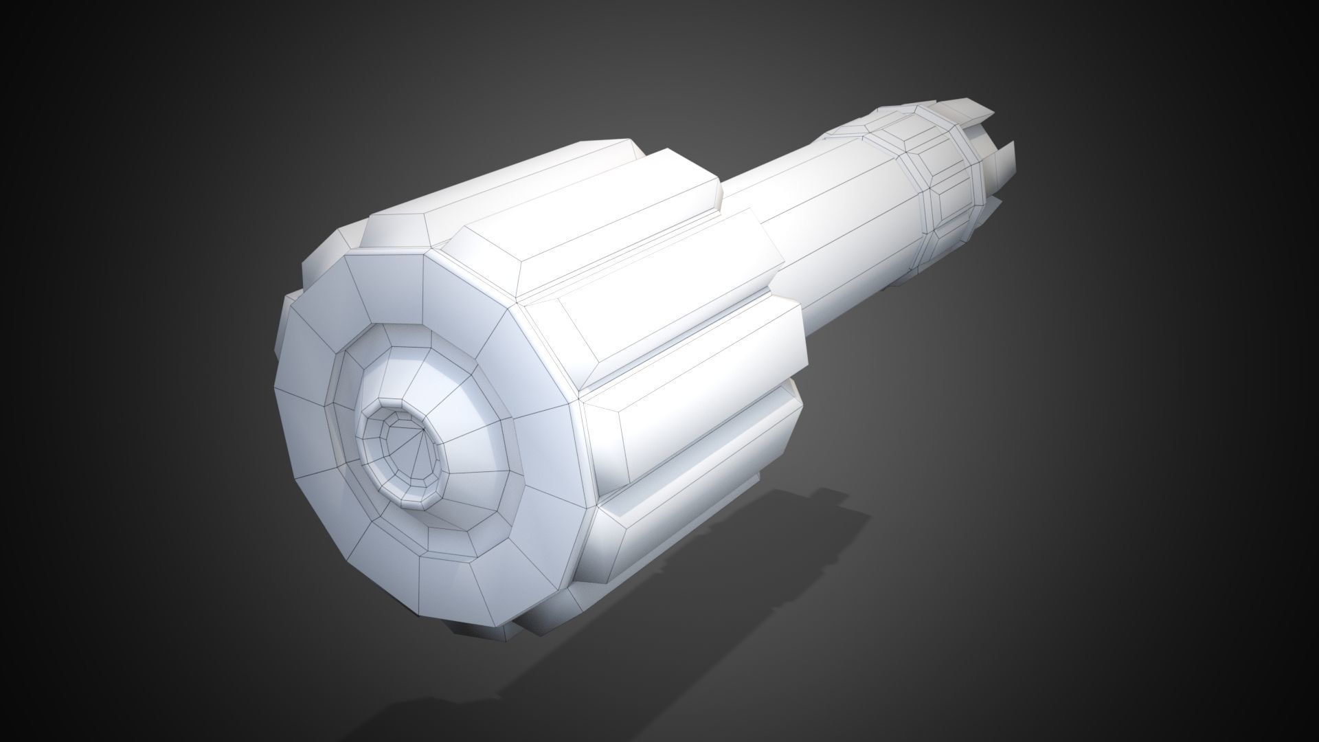 Sci-fi post-apocalyptic grenade Low-poly 3D model_15