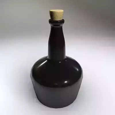 Rum Bottle 3D model