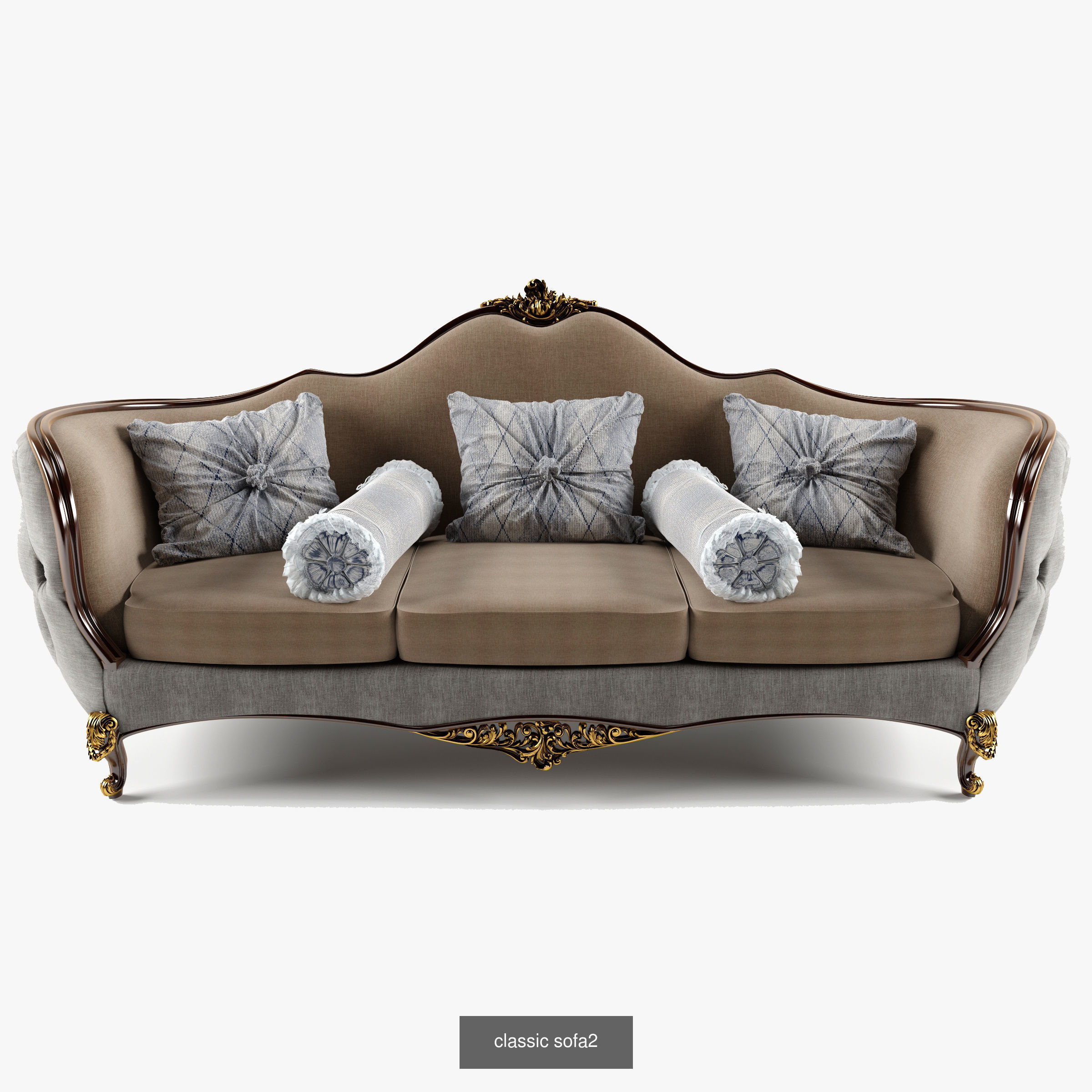 classic sofa and chair 3D Model Collection_1