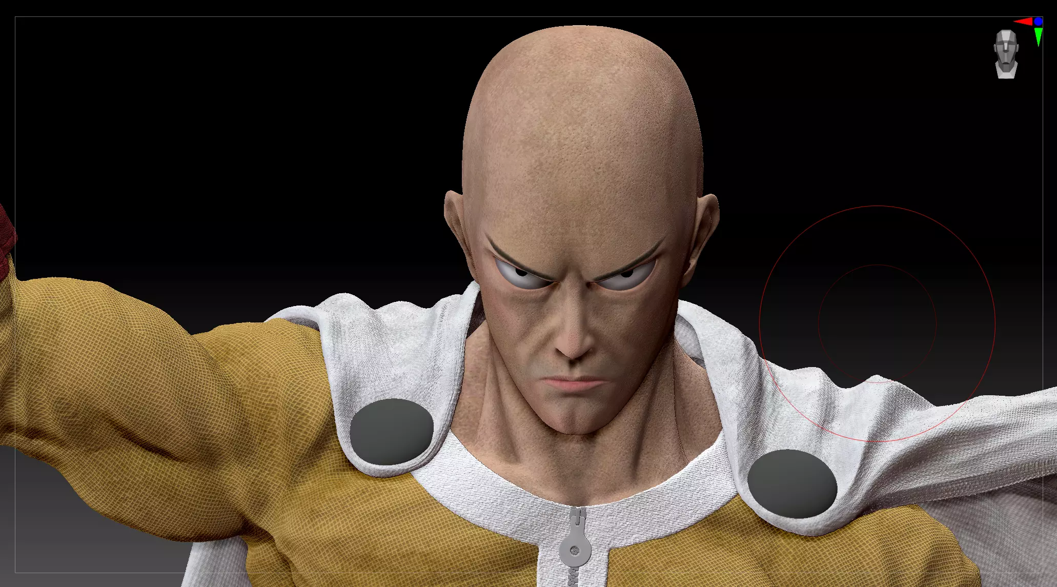 One Punch Man - Saitama Statue 3D Model ST 3D print model_9