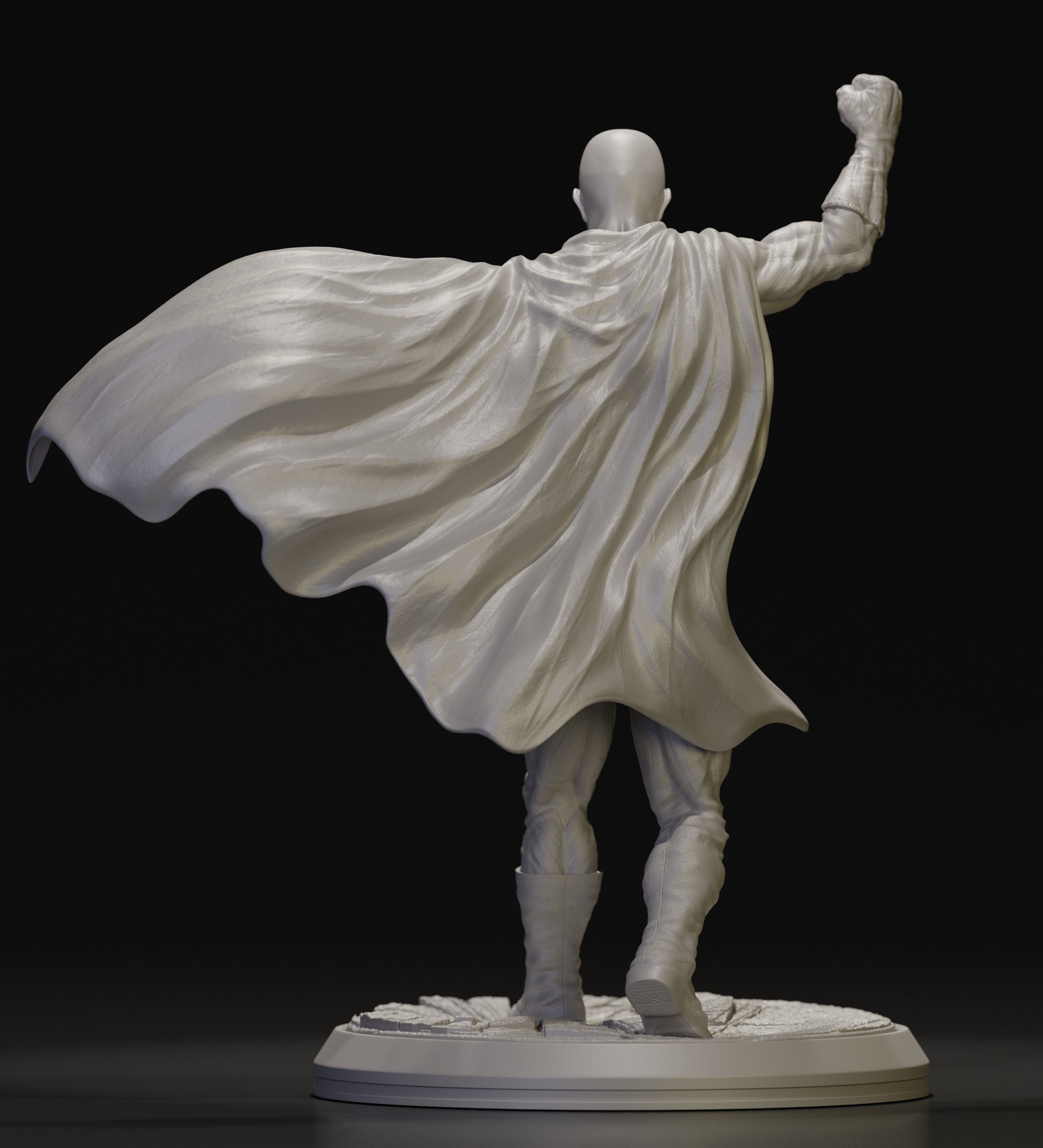 One Punch Man - Saitama Statue 3D Model ST 3D print model_7
