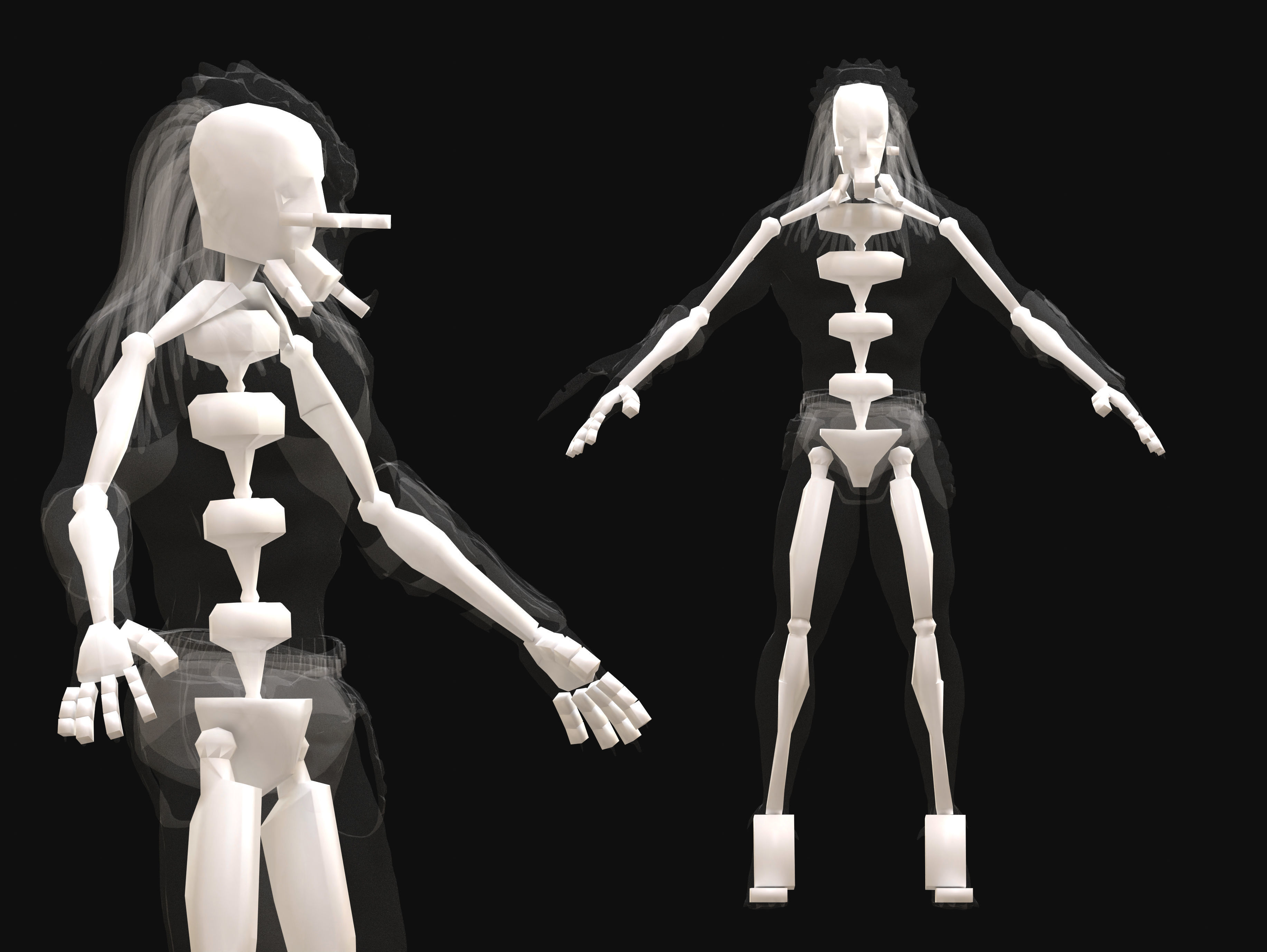 Predator Assassin Low-poly 3D model_10