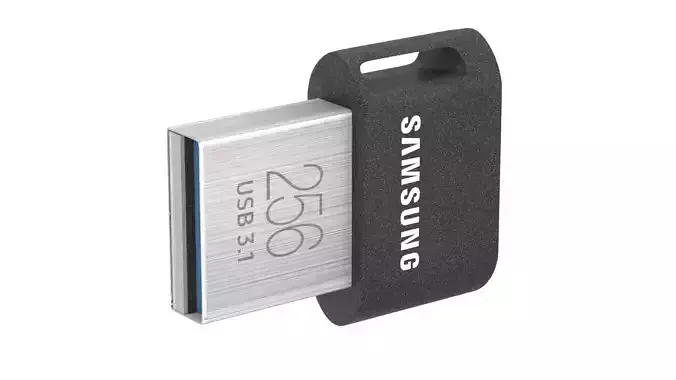 Samsung Fit Plus Flash Drive Samsung 256GB 3D model