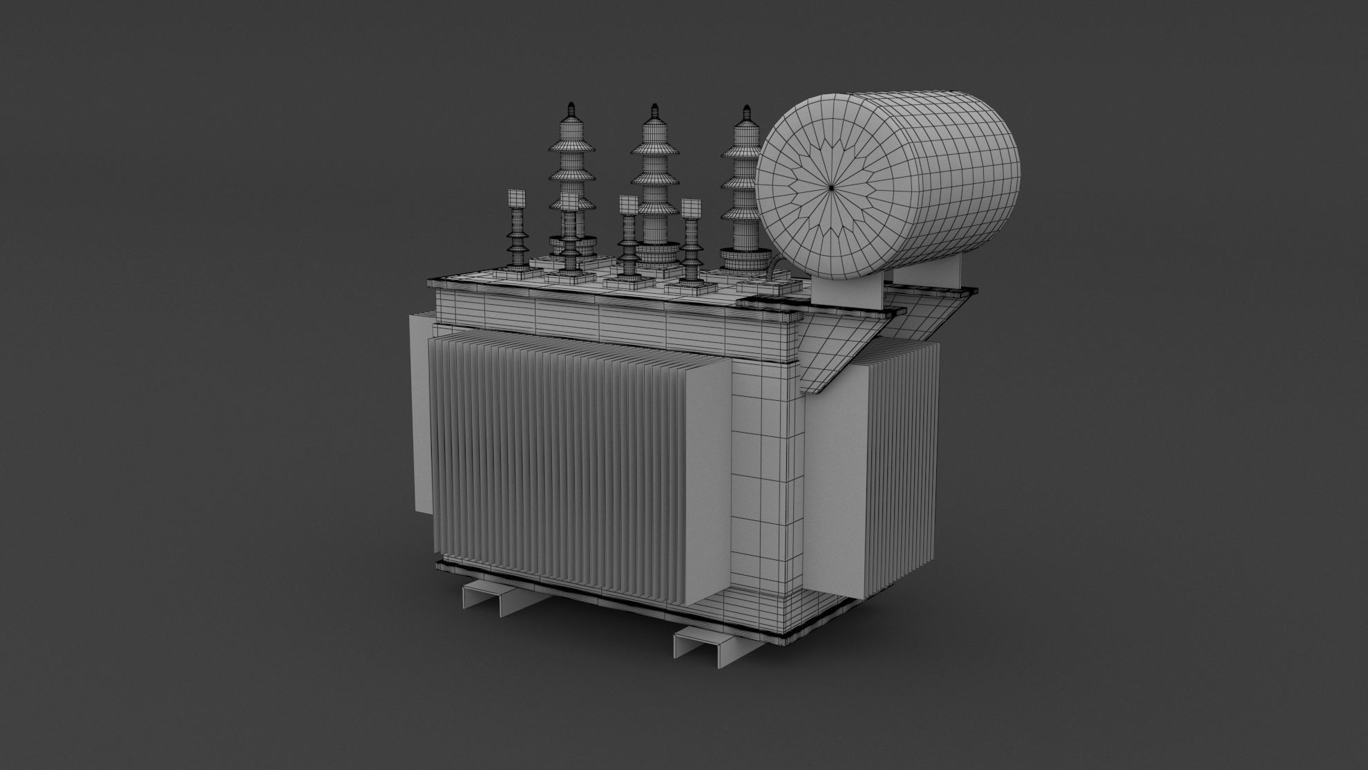 Electric Transformer 3D model_6