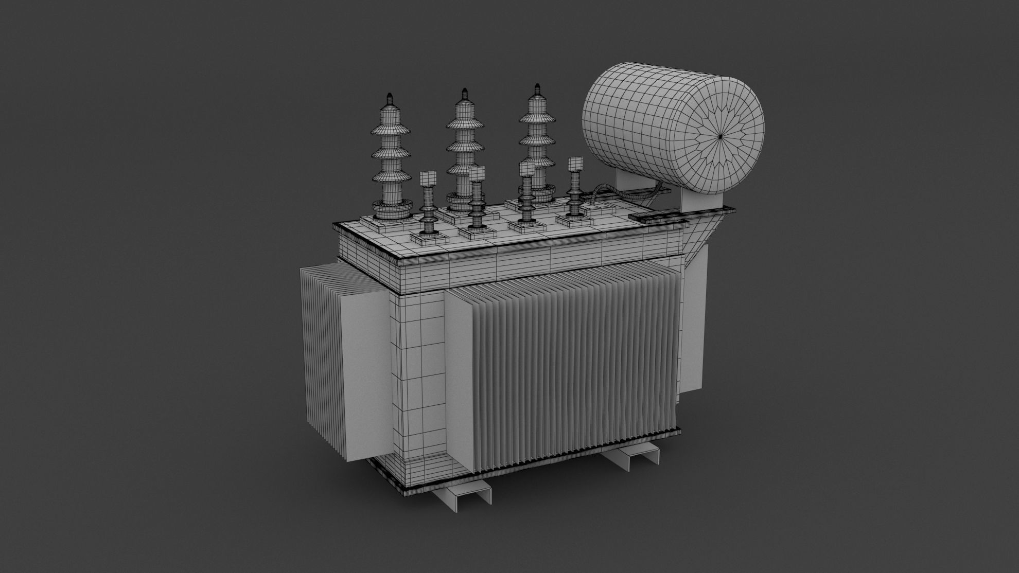 Electric Transformer 3D model_5