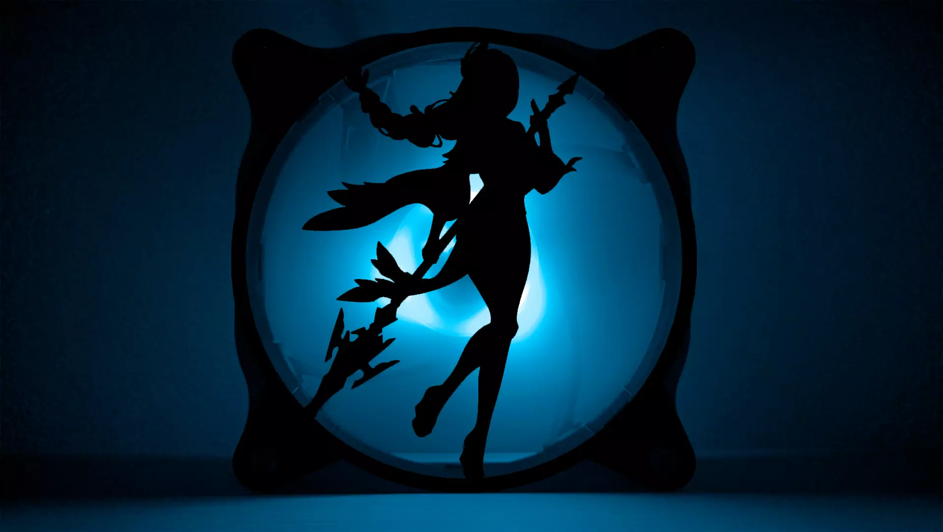 Genshin Impact Shenhe PC fan cover 3D print model