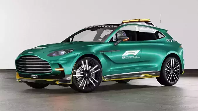Aston Martin DBX707 Medical Car formula 1 3D model