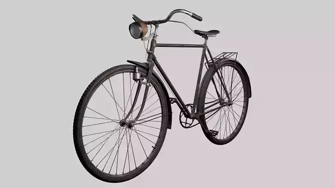 Vintage Rusty Bike 3D model