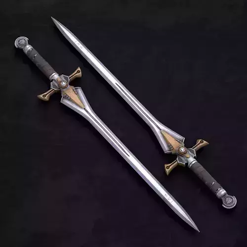 Sci-fi Japan Design futuristic sword 3d model 
