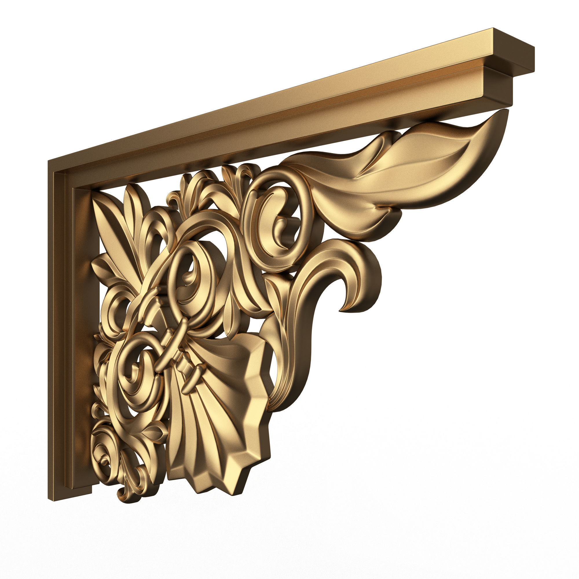 Stair Brackets 03 Low-poly 3D model_2