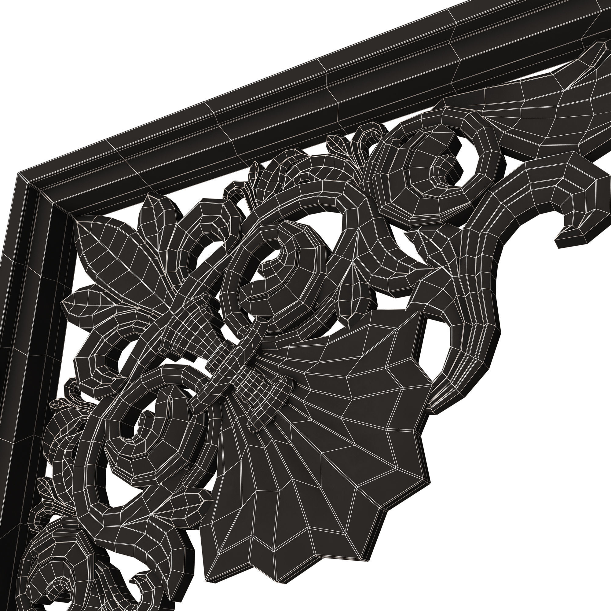 Stair Brackets 03 Low-poly 3D model_16