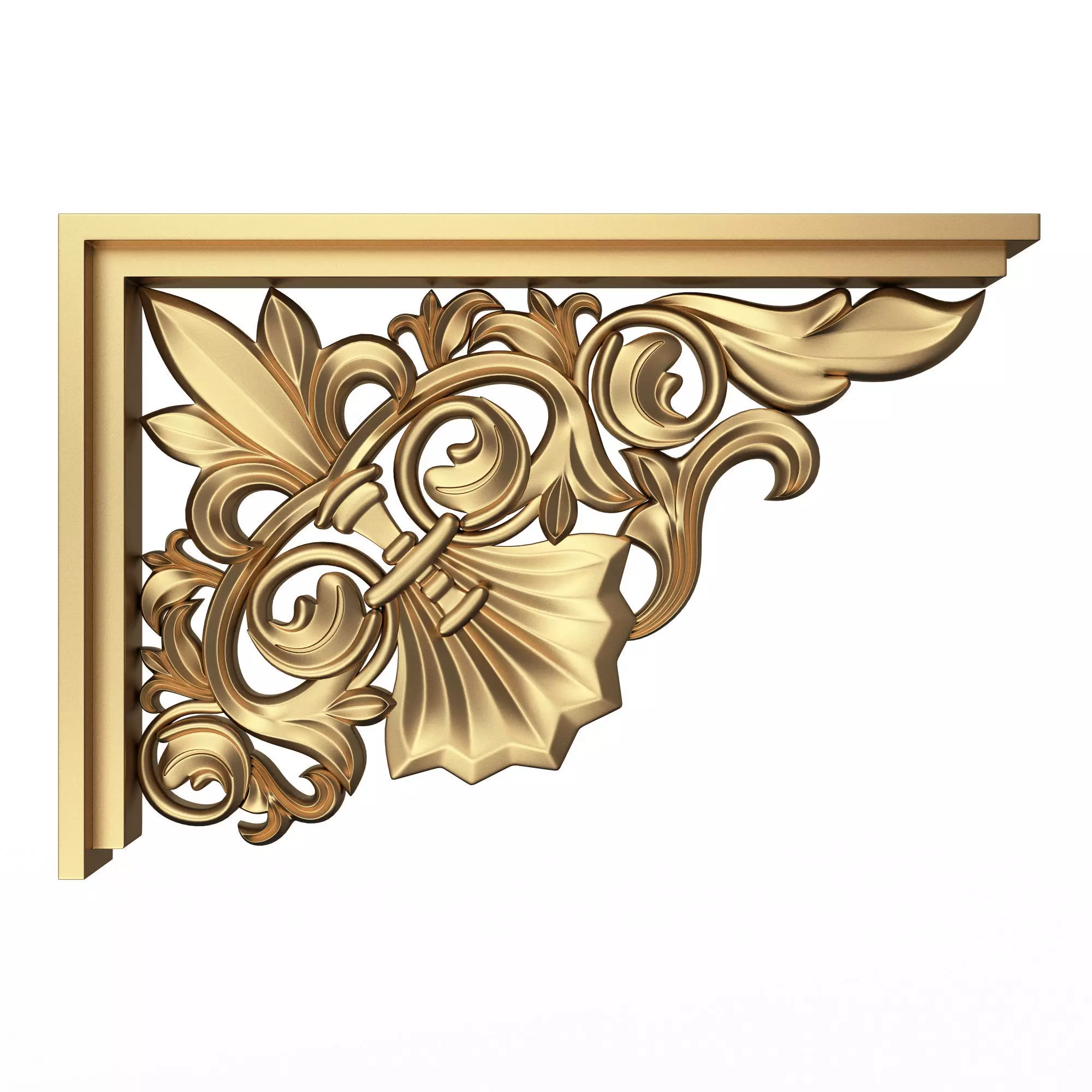 Stair Brackets 03 Low-poly 3D model_0