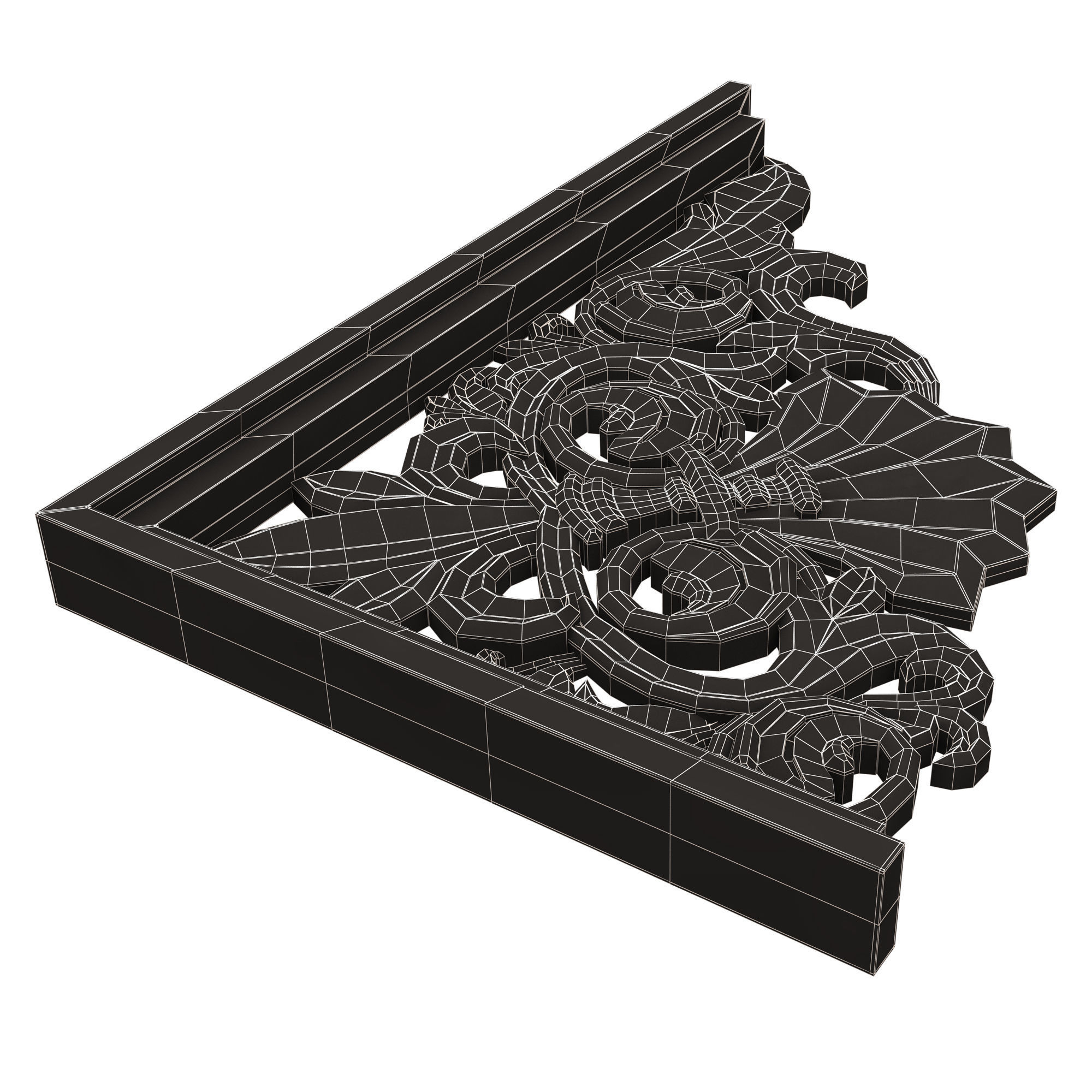 Stair Brackets 03 Low-poly 3D model_17