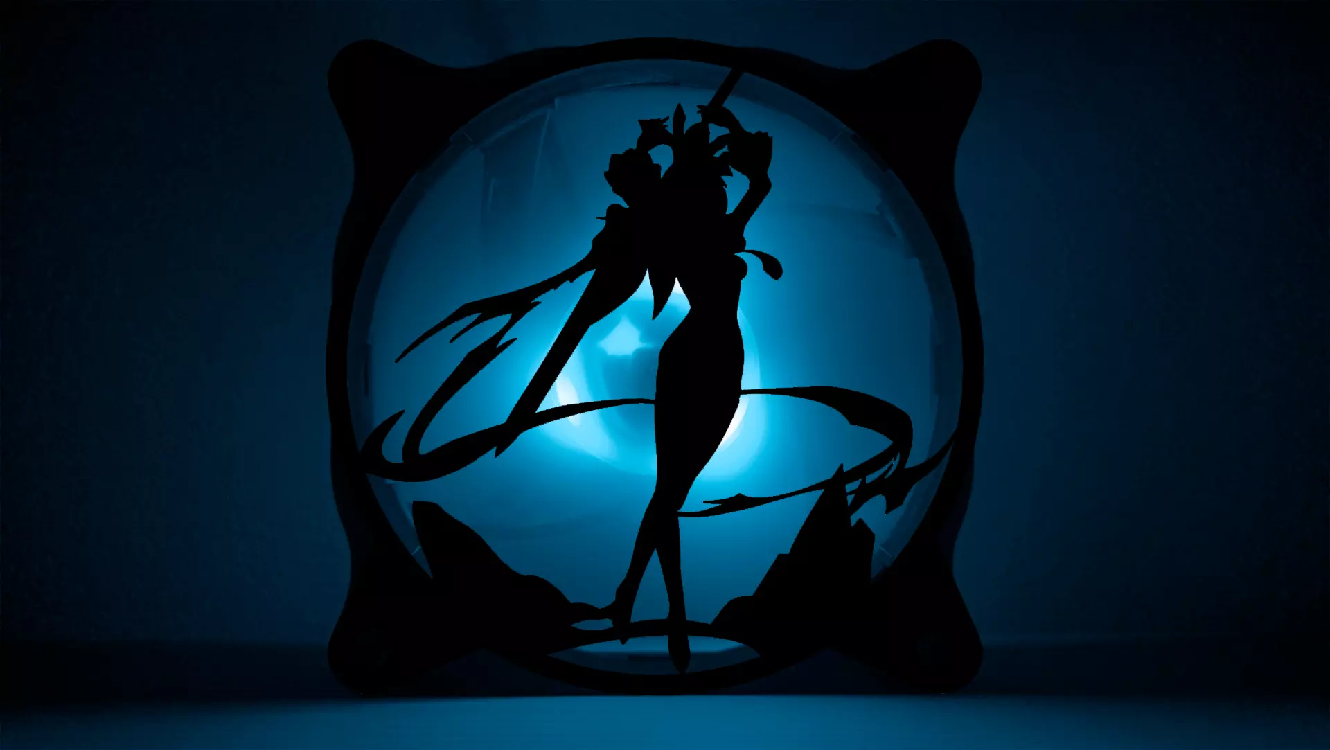 Genshin Impact Eula PC fan cover 3D print model