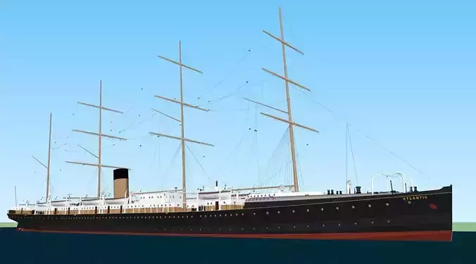 SS Atlantic 3D model