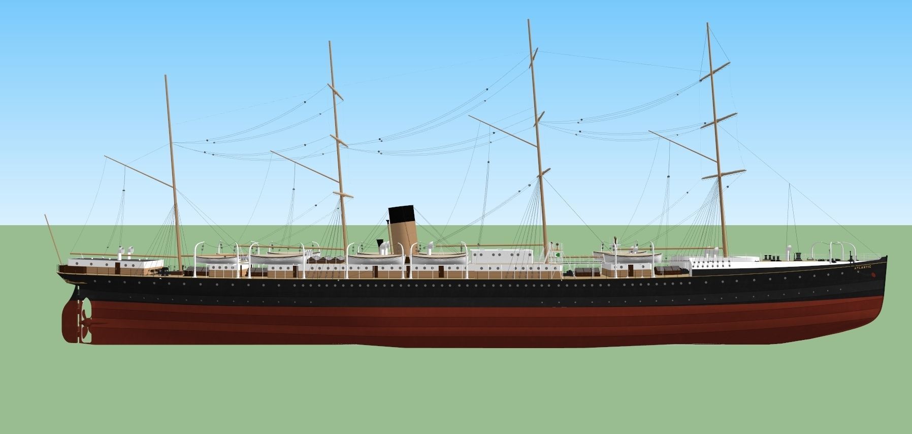 SS Atlantic 3D model_2