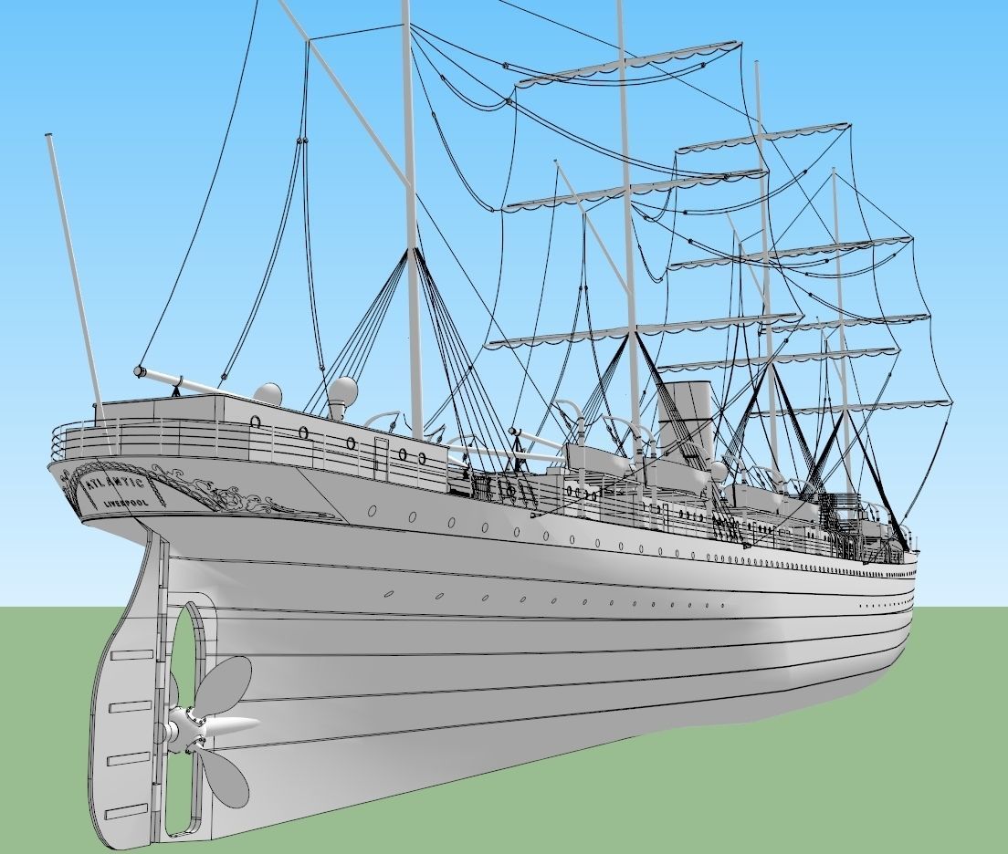 SS Atlantic 3D model_7