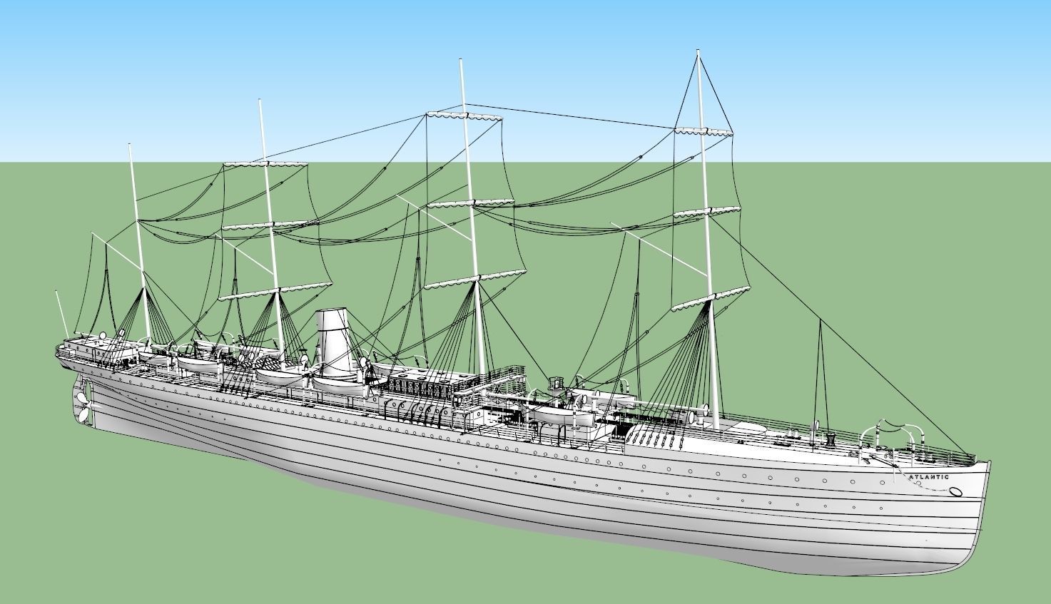SS Atlantic 3D model_6