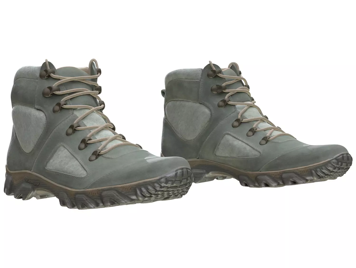 Boots Low-poly 3D model_0