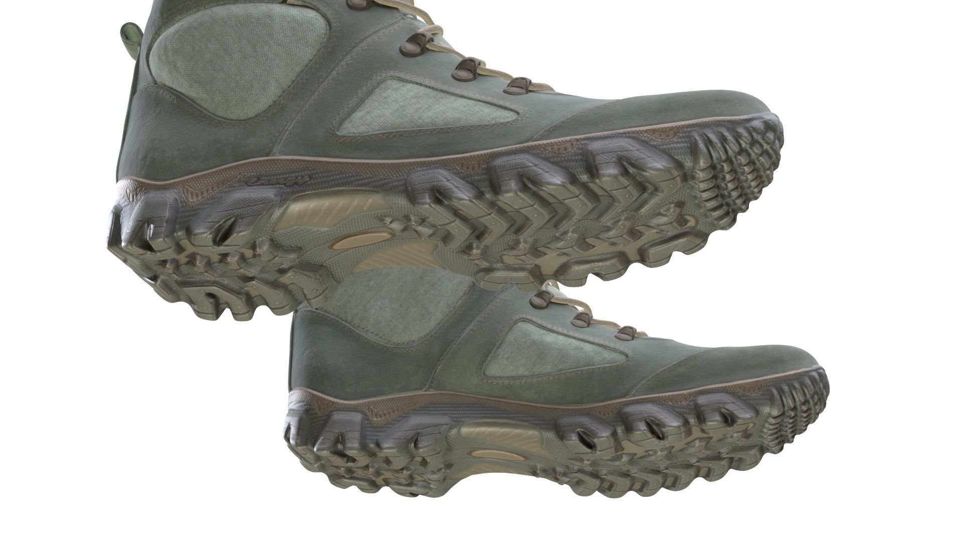 Boots Low-poly 3D model_9