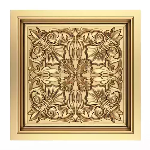 Carved Ceiling Tile 04