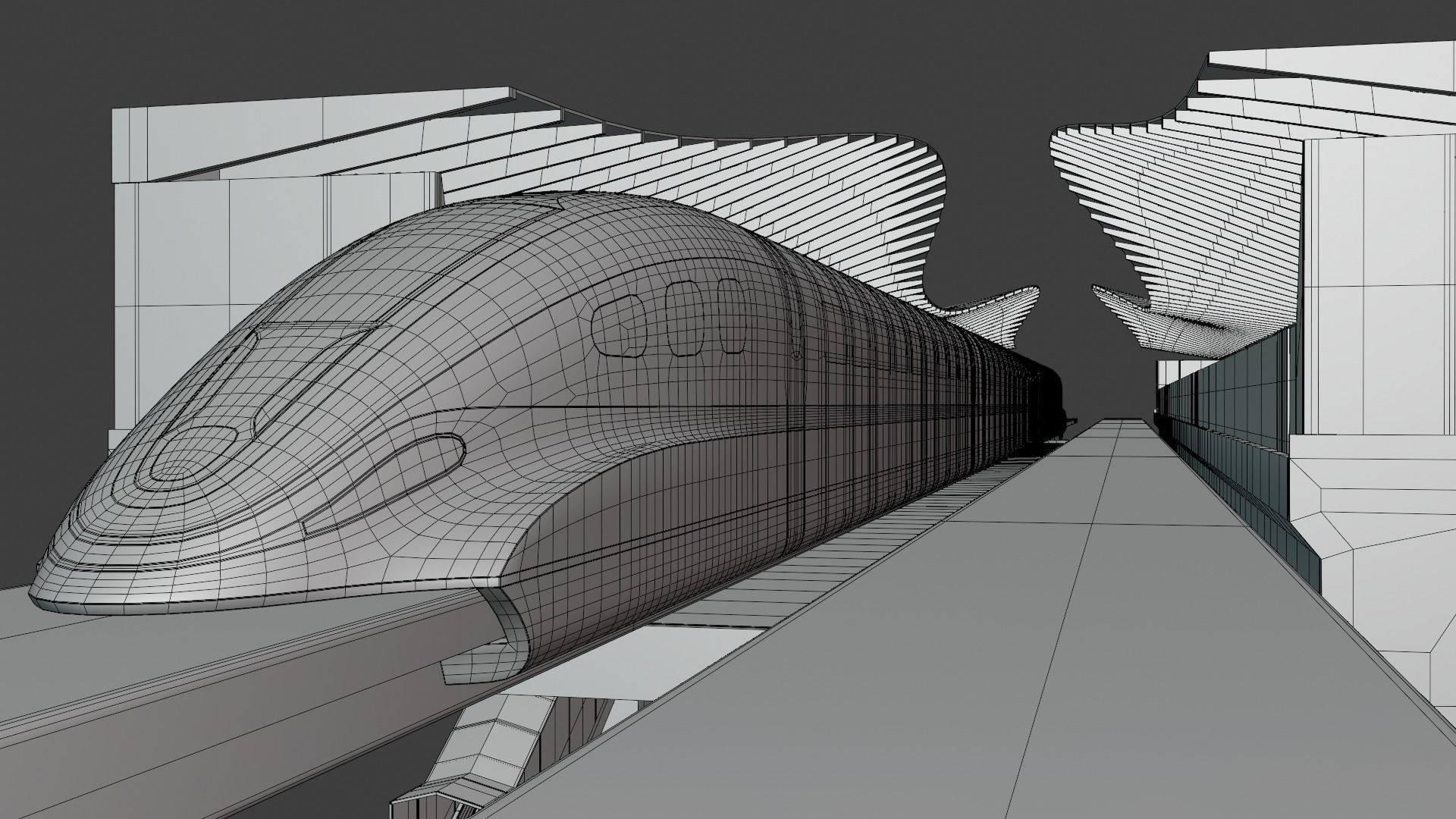 Maglev station 2024 3D model_1