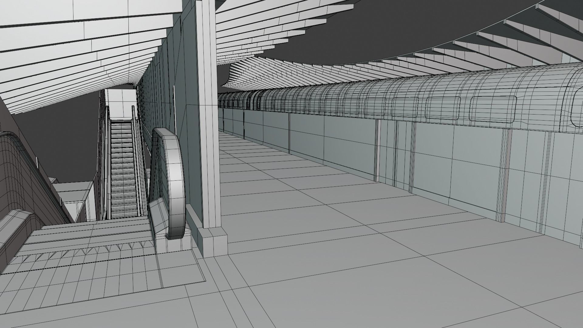 Maglev station 2024 3D model_9