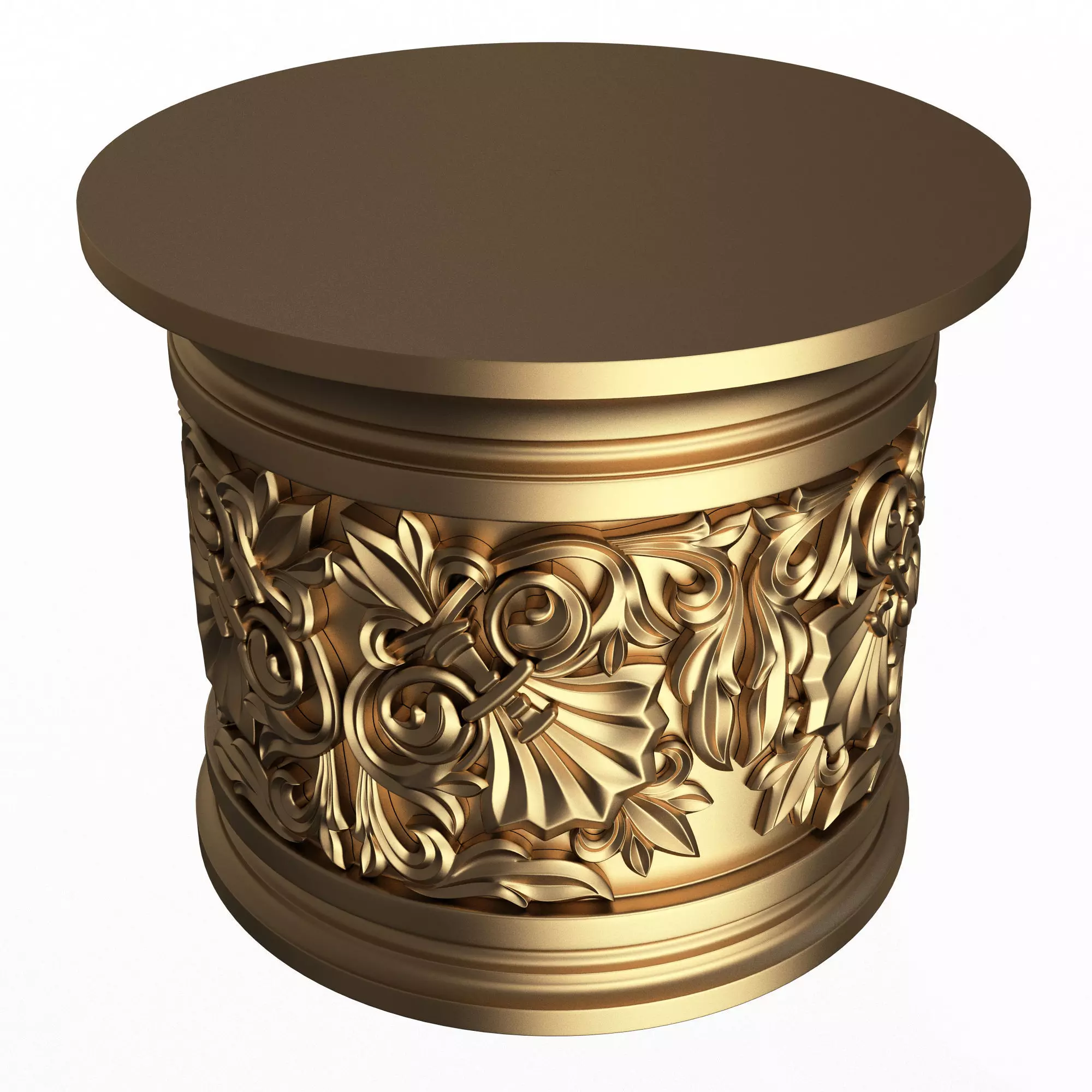 Carved Capital 01103 Low-poly 3D model